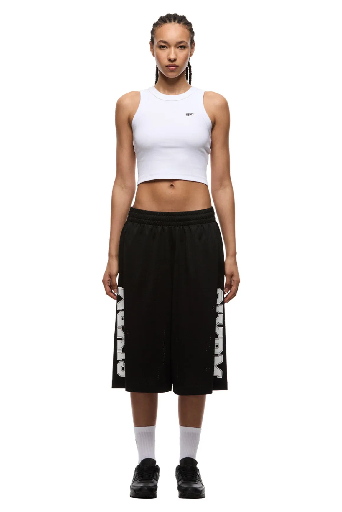 LONG MESH SHORTS BLACK
