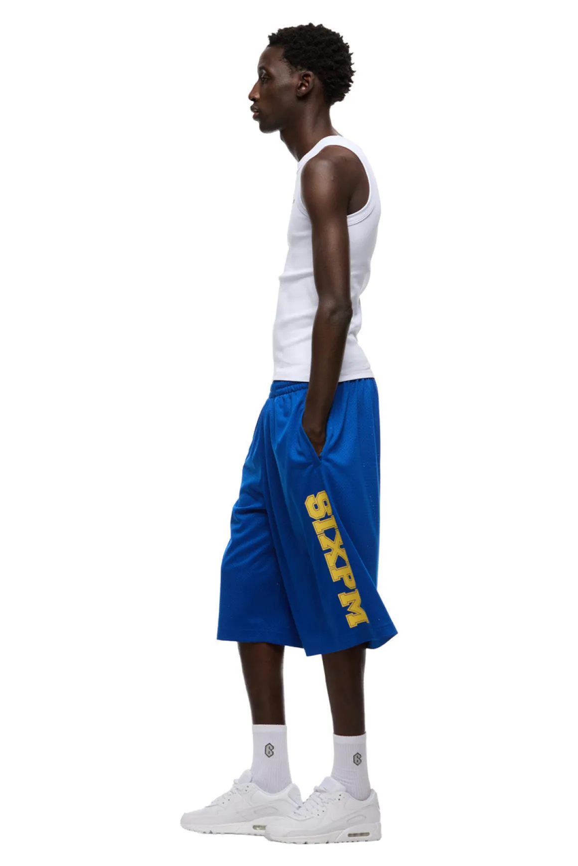 LONG MESH SHORTS SAPPHIRE BLUE