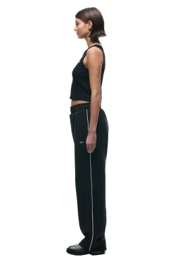 NEOPRENE TRACK PANTS BLACK