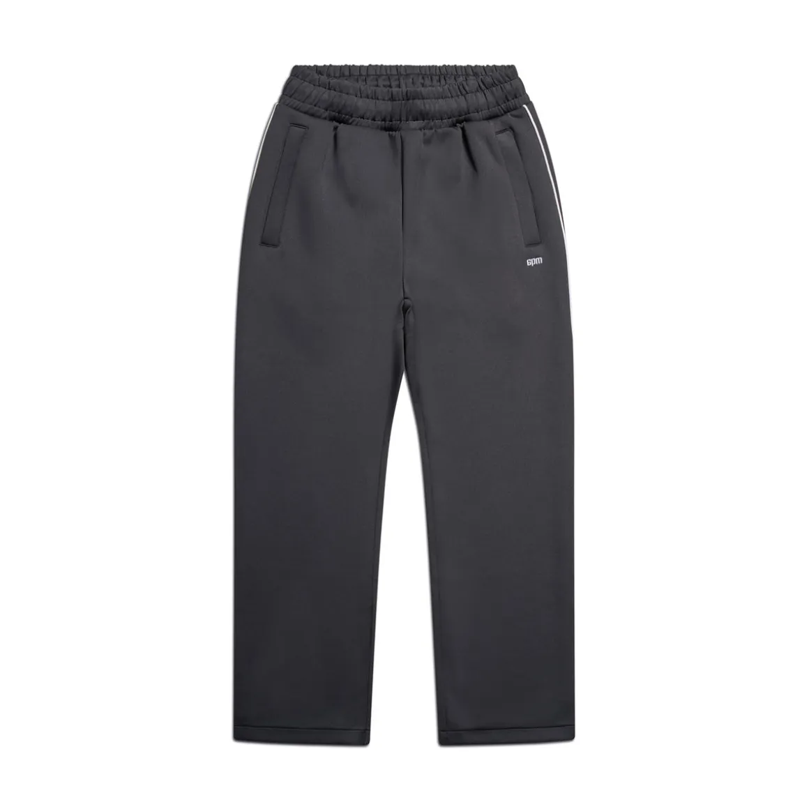 NEOPRENE TRACK PANTS BLACK