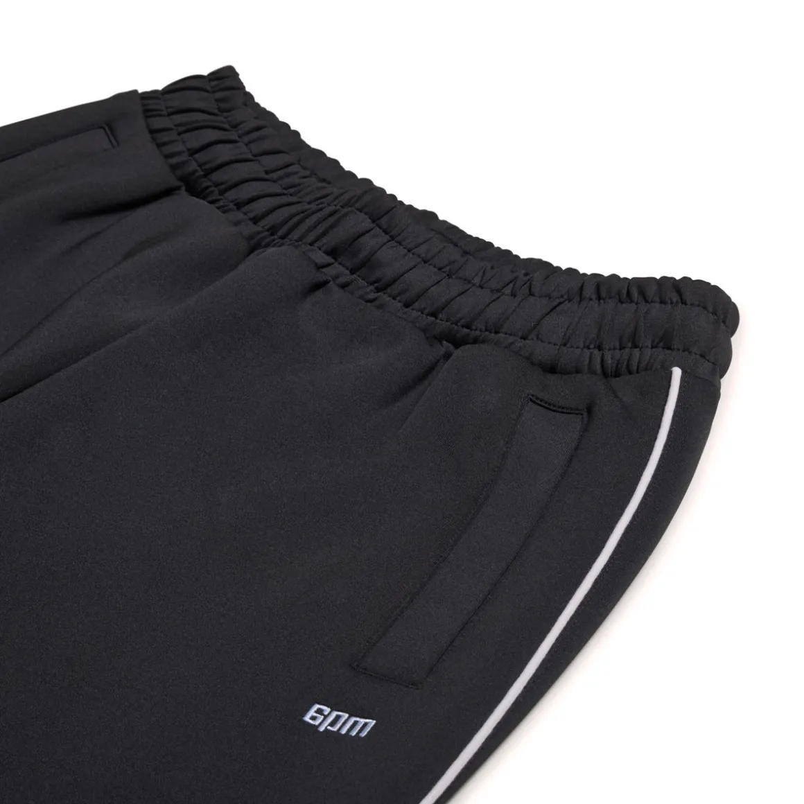 NEOPRENE TRACK PANTS BLACK