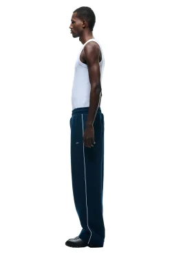 NEOPRENE TRACK PANTS NAVY