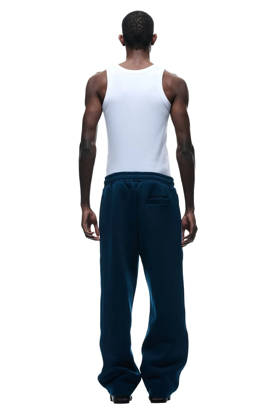 NEOPRENE TRACK PANTS NAVY
