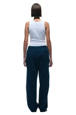 NEOPRENE TRACK PANTS NAVY