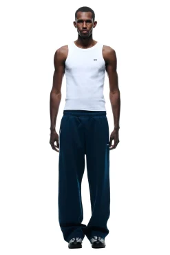 NEOPRENE TRACK PANTS NAVY