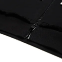 OPEN EDGE ZIP HOODIE BLACK