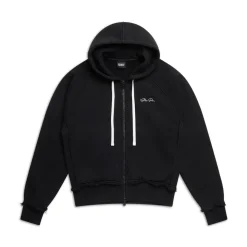 OPEN EDGE ZIP HOODIE BLACK