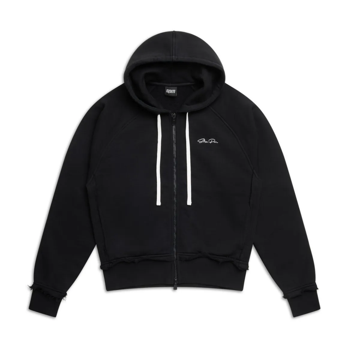 OPEN EDGE ZIP HOODIE BLACK