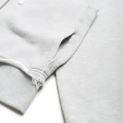 OPEN EDGE ZIP HOODIE GREY MELANGE