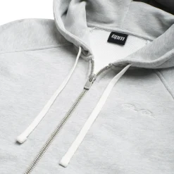 OPEN EDGE ZIP HOODIE GREY MELANGE