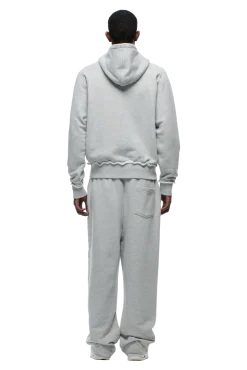 OPEN EDGE ZIP HOODIE GREY MELANGE