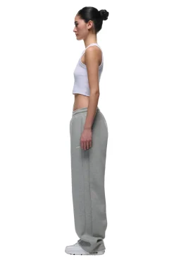 OPEN LEG JOGGER GREY MELANGE