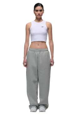 OPEN LEG JOGGER GREY MELANGE
