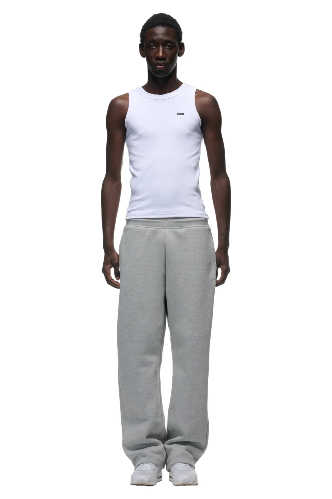 OPEN LEG JOGGER GREY MELANGE
