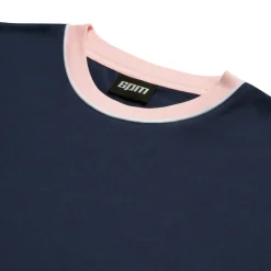 PIPING TEE INK NAVY