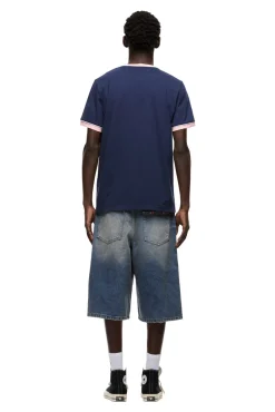 PIPING TEE INK NAVY