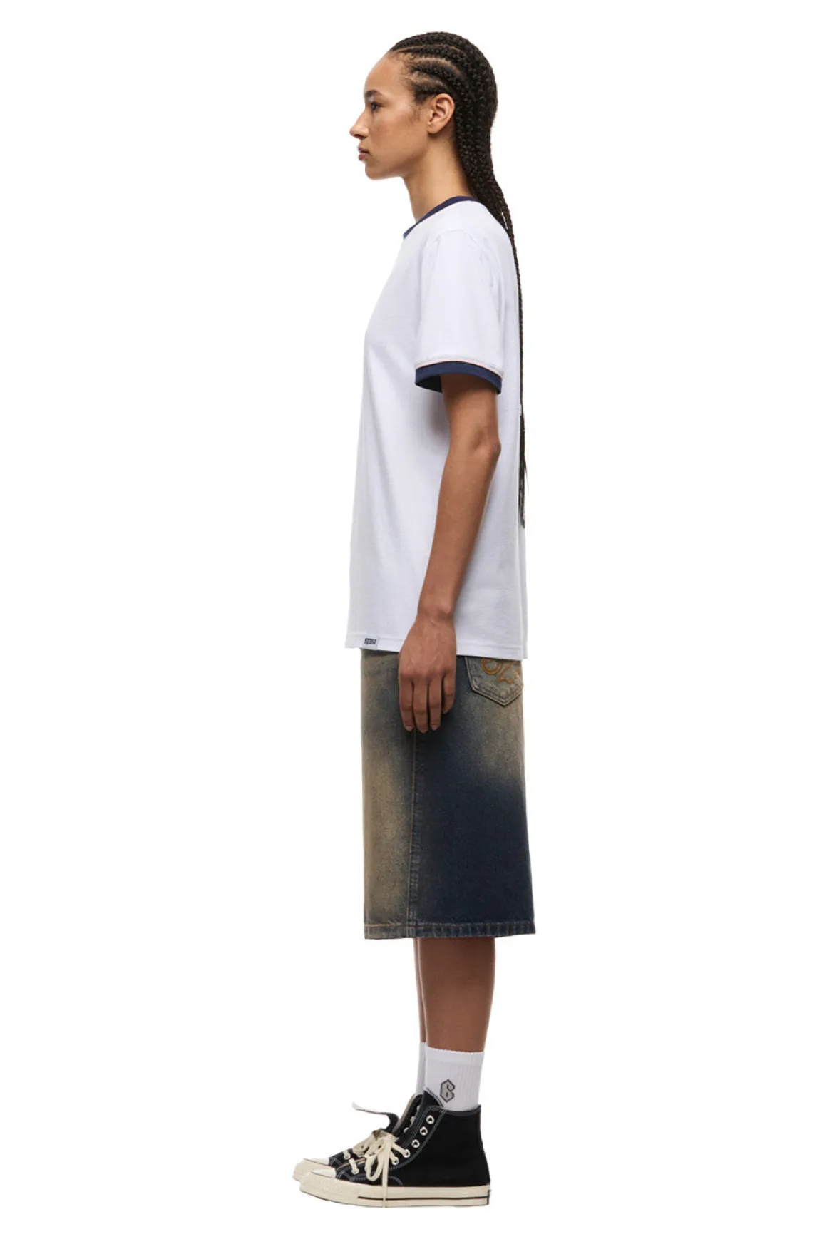 PIPING TEE WHITE