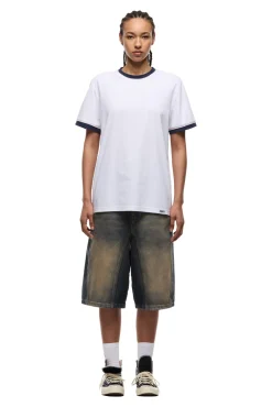 PIPING TEE WHITE