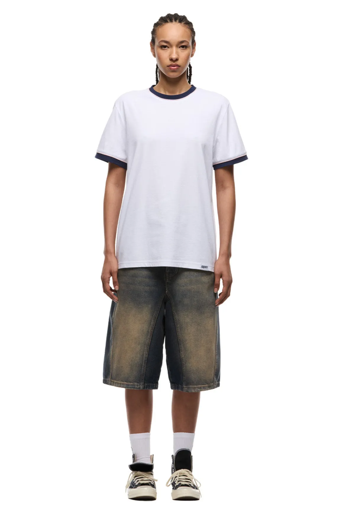 PIPING TEE WHITE