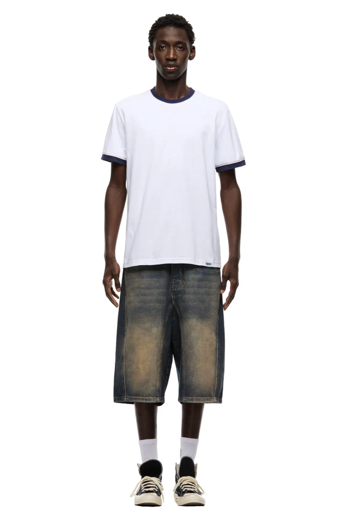 PIPING TEE WHITE