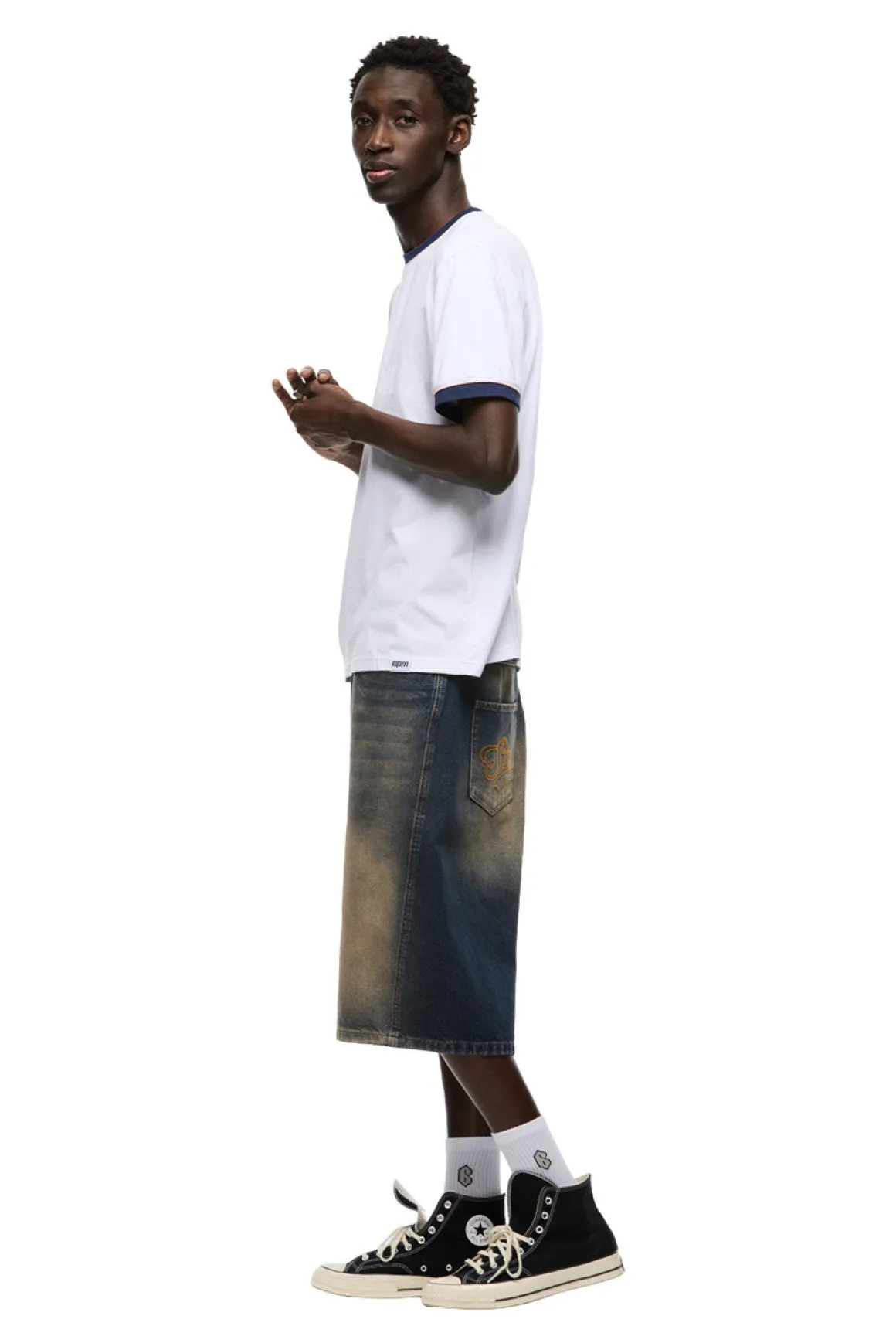 PIPING TEE WHITE