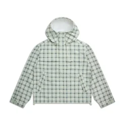 PLAID SHELL JACKET FOGGY GREEN