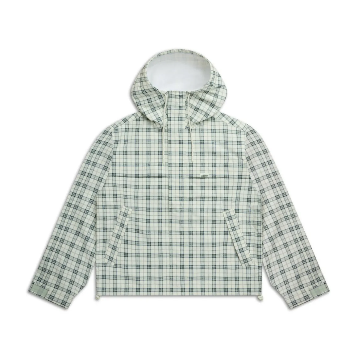 PLAID SHELL JACKET FOGGY GREEN