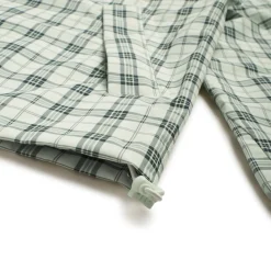 PLAID SHELL JACKET FOGGY GREEN