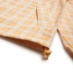 PLAID SHELL JACKET PASTEL PEACH