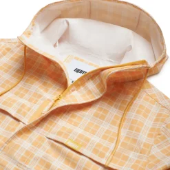 PLAID SHELL JACKET PASTEL PEACH