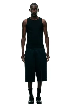 6PM+ LONG SHORTS FADED BLACK