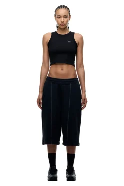 6PM+ LONG SHORTS FADED BLACK