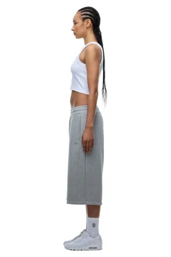 6PM+ LONG SHORTS GREY MELANGE