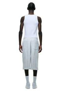 6PM+ LONG SHORTS LIGHT GREY MELANGE