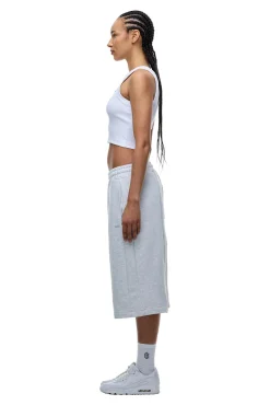 6PM+ LONG SHORTS LIGHT GREY MELANGE