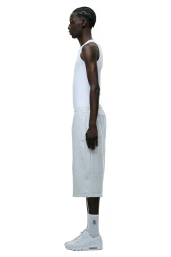 6PM+ LONG SHORTS LIGHT GREY MELANGE