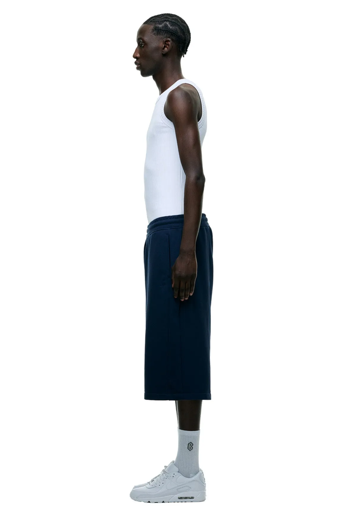 6PM+ LONG SHORTS NAVY