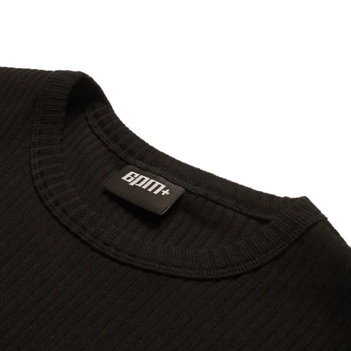 6PM+ RIBBED LS BLACK