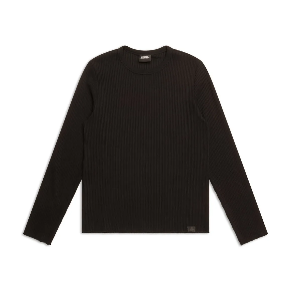 6PM+ RIBBED LS BLACK