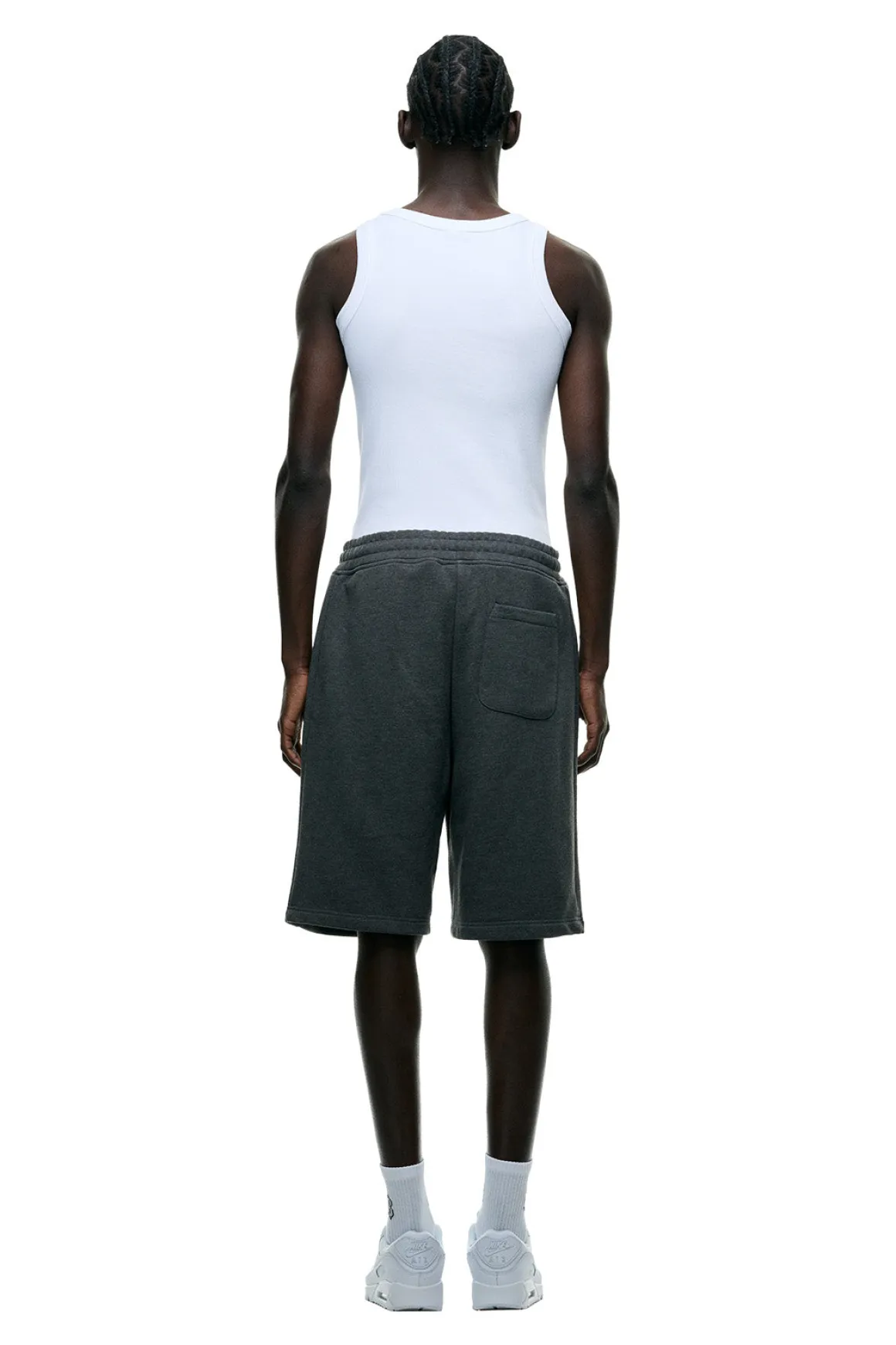 6PM+ SHORTS DARK GREY MELANGE