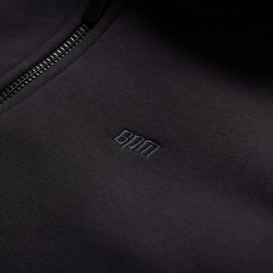 6PM+ SLIM ZIP HOODIE FADED BLACK