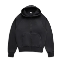 6PM+ SLIM ZIP HOODIE FADED BLACK