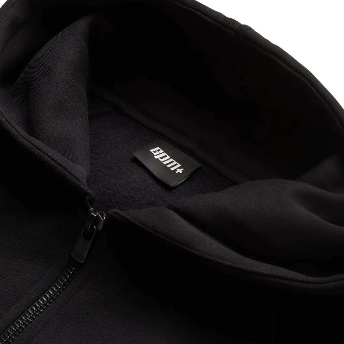 6PM+ SLIM ZIP HOODIE FADED BLACK