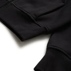 6PM+ SLIM ZIP HOODIE FADED BLACK