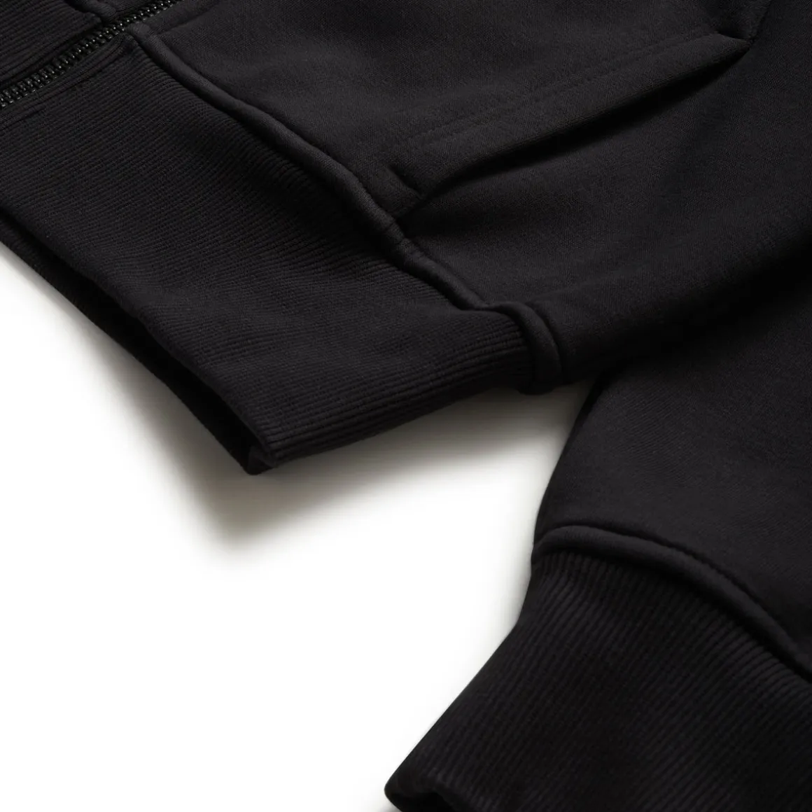 6PM+ SLIM ZIP HOODIE FADED BLACK