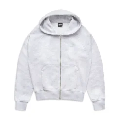 6PM+ SLIM ZIP HOODIE LIGHT GREY