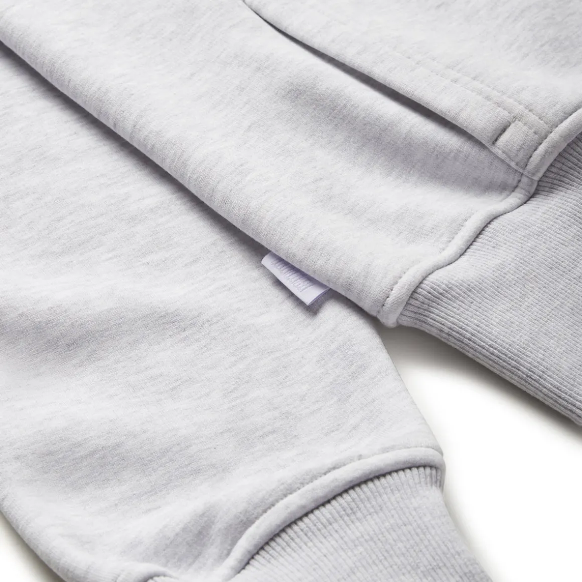 6PM+ SLIM ZIP HOODIE LIGHT GREY