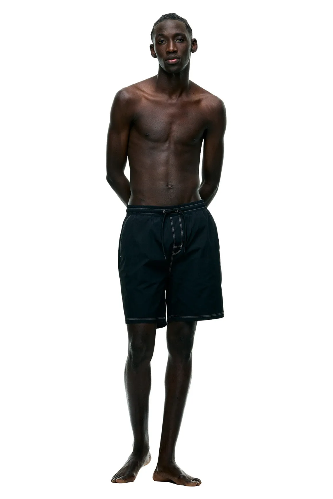 6PM+ SWIM SHORTS BLACK