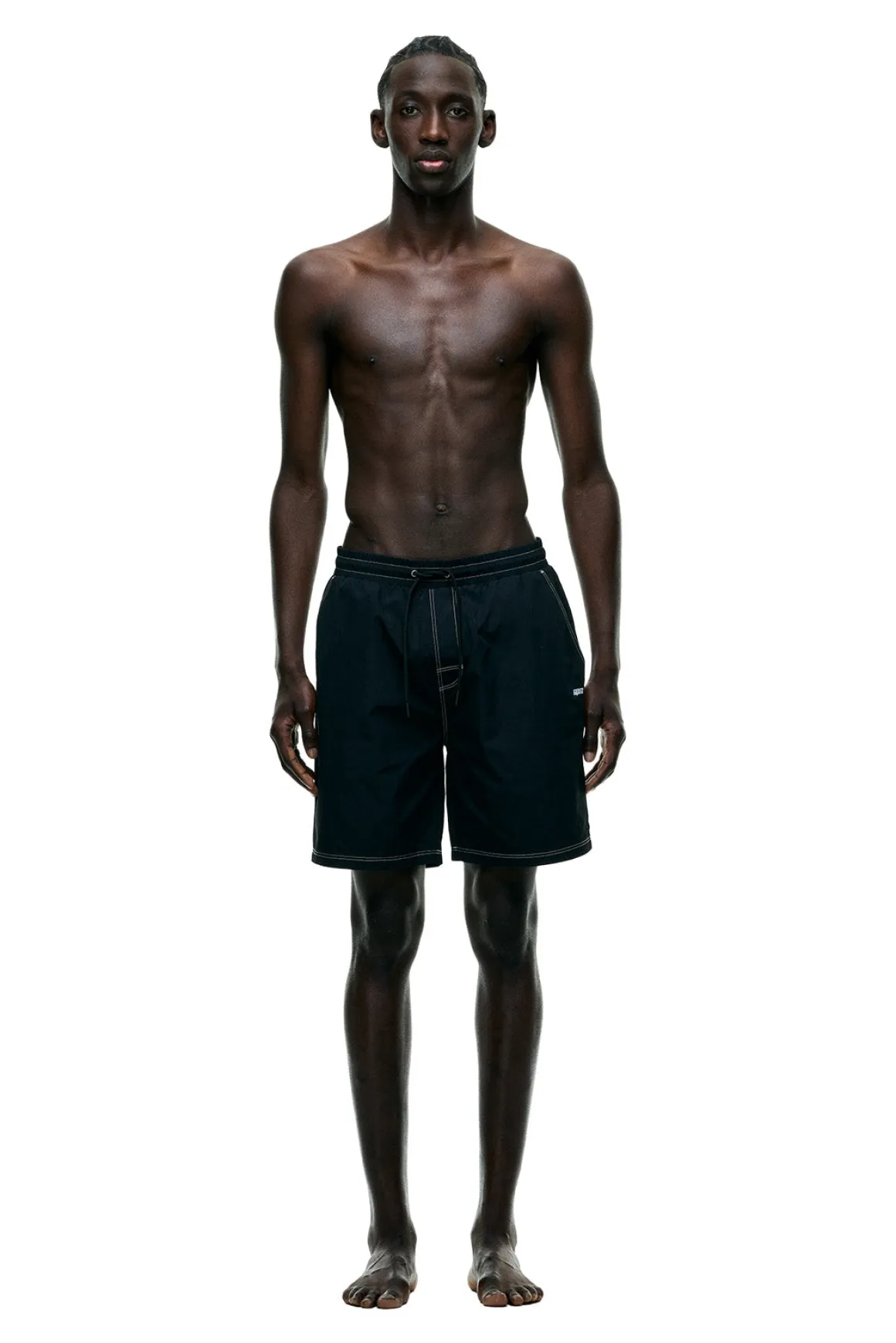 6PM+ SWIM SHORTS BLACK