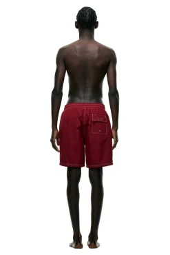 6PM+ SWIM SHORTS WINE RED